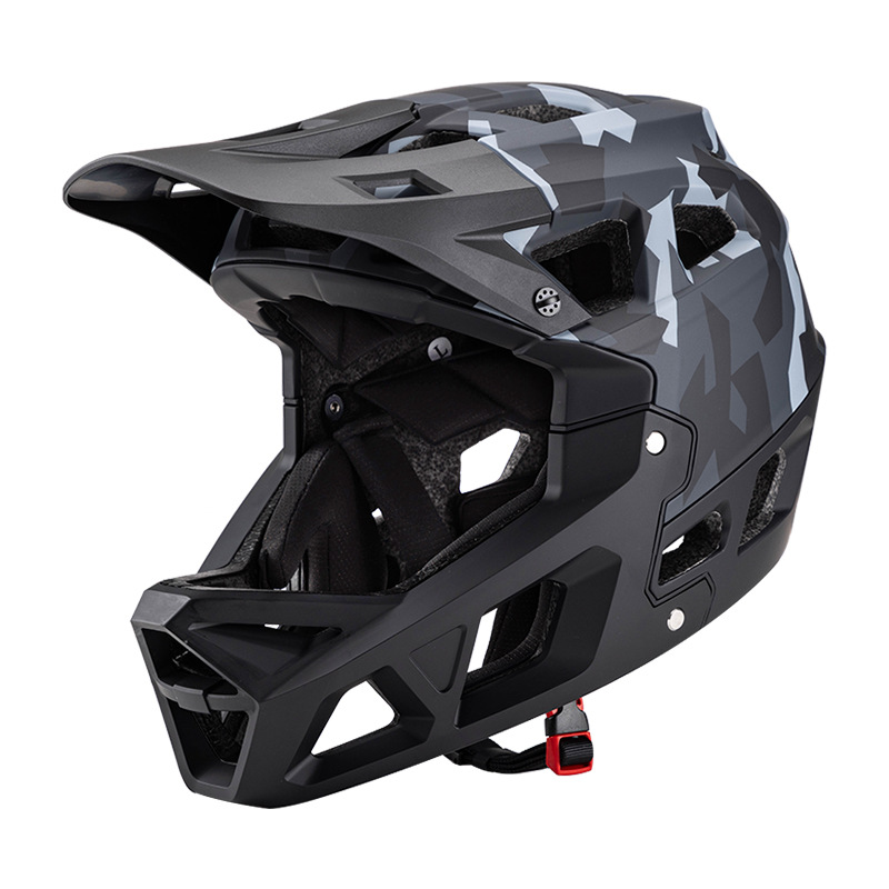 Mountain Biking Full Face Helmet - Meistverkaufter Mountainbike Off-Road Downhill Erwachsenen-Vollvisier-Fahrradhelm CE-Zertifiziert