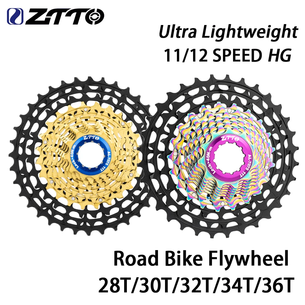 Cassette 11 Speed - ZTTO Ultraleichte Rennrad-Kassette 11/12-fach 28-36T Hohl-HG-Struktur