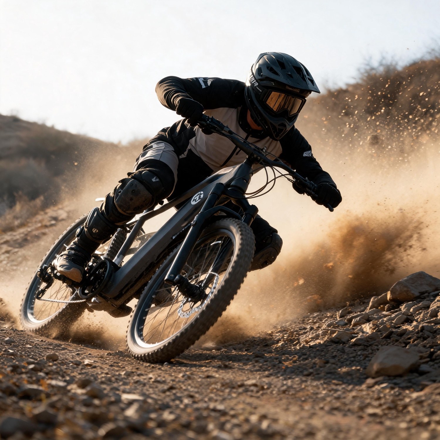Mountain Biking Trails - Offroad-E-Bike, 500W Motor, Vollfederung, Tretunterstützung, herausnehmbarer