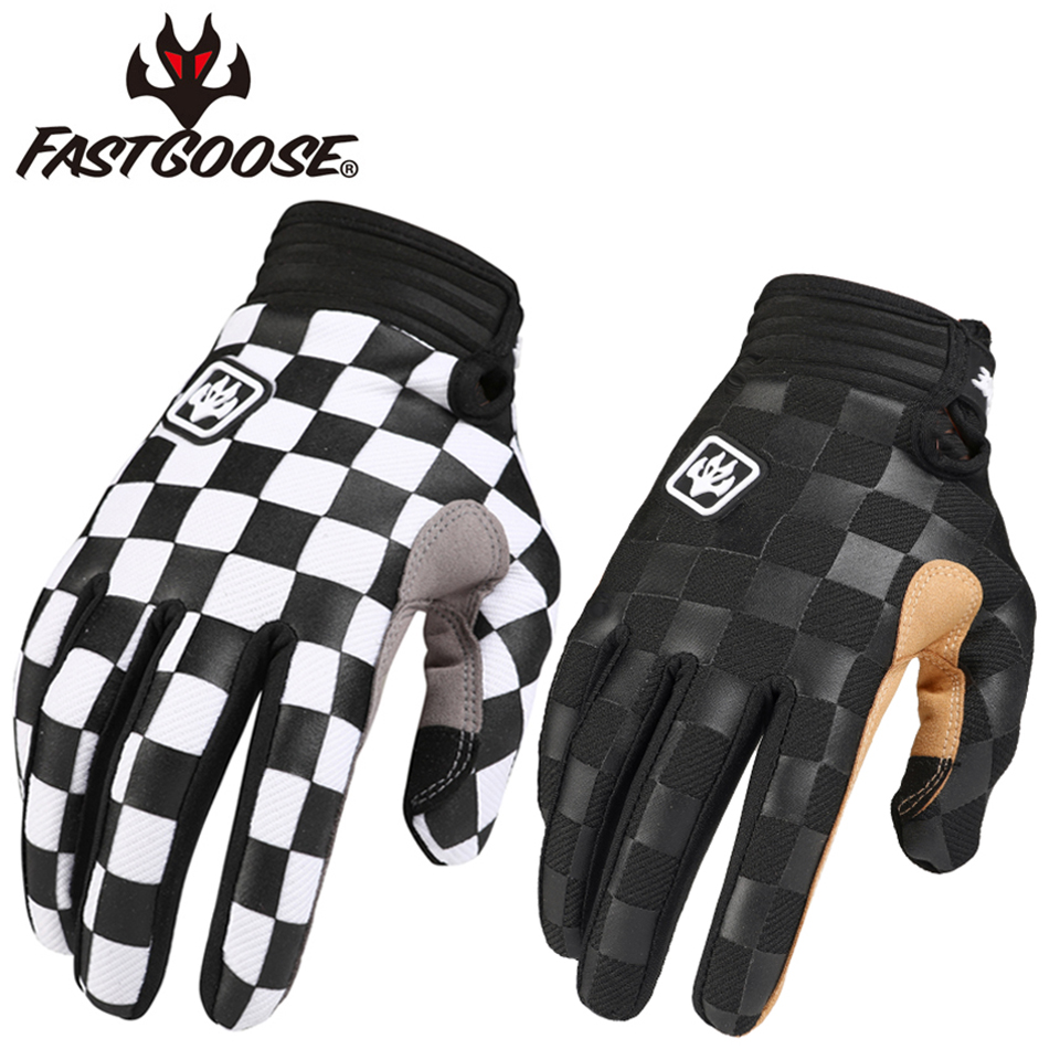 Mountain Biking Gloves - FASTGOOSE Retro Fahrer Motocross Racing Handschuhe