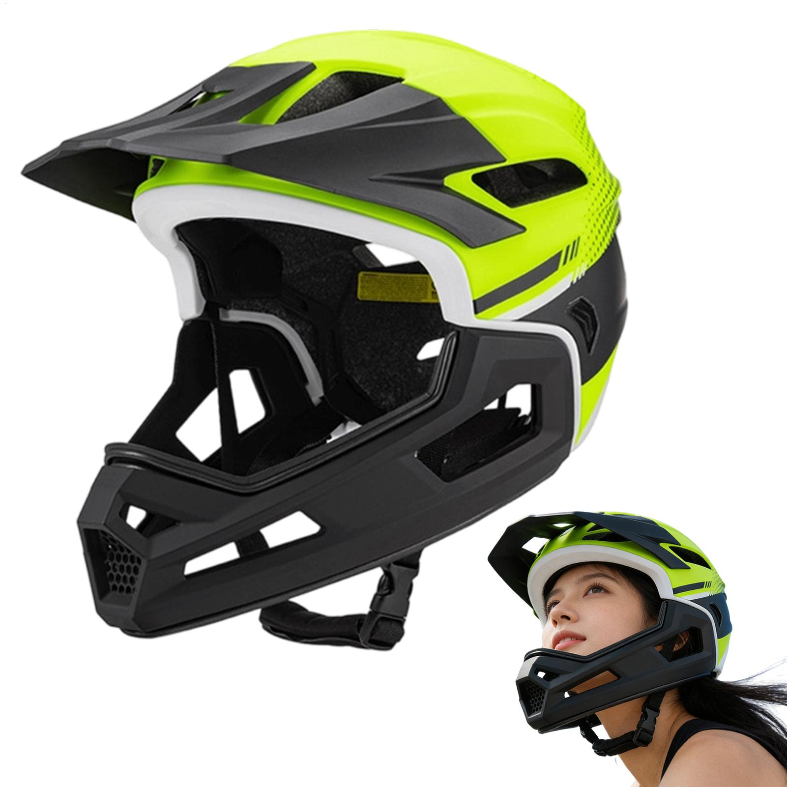 Mountain Biking Full Face Helmet - Mountainbike Full Face Helm Radfahren Kopf