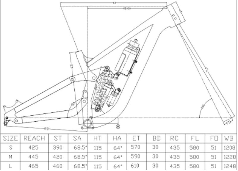 Vollgefederter Rahmen FR/DH/AM – Mountain Biking Track Bewertung und Preis