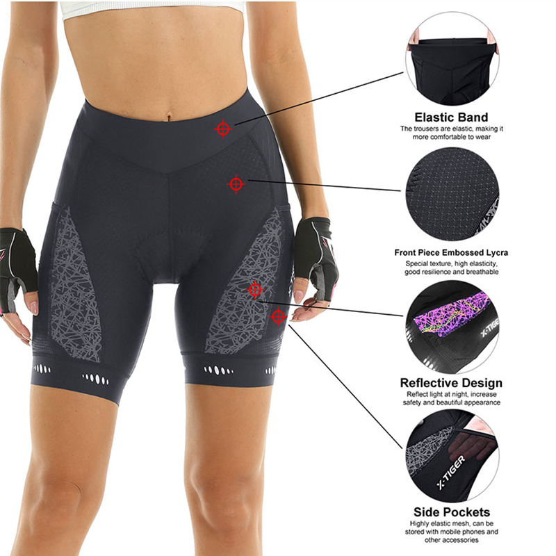X-TIGER Fahrradshorts für Dame – Mountain Biking Shorts Women Bewertung und Preis